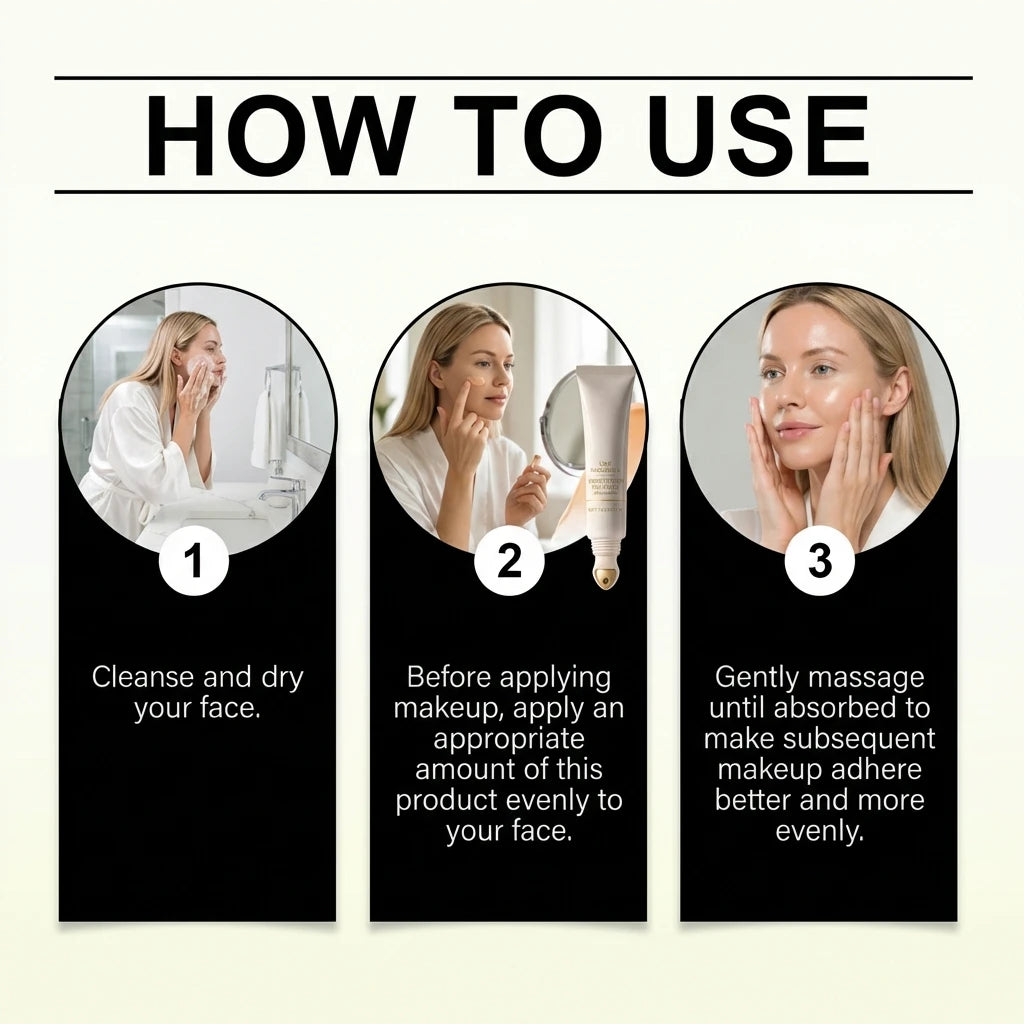 Nicotinamide 3-in-1 Makeup Primer – Pore Control, SPF & Brightening Face Makeup Primer Zpaxo