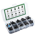 10-Assorted Tactile Switch Kit (180PCS): Mini Momentary Buttons for DIY Electronics Projects Zpaxo 180PCS