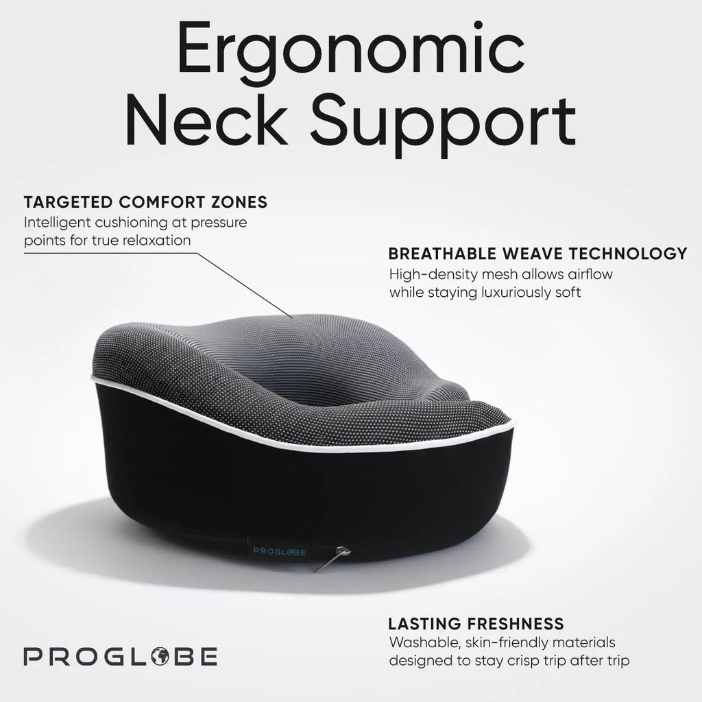 Orthopedic Neck Pillow Travel Pillows Airplanes Memory Foam 360 Head