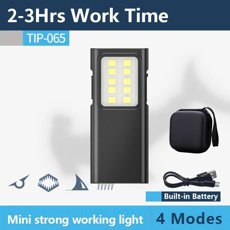 Mini EDC LED Keychain Flashlight – USB-C Rechargeable, 350+ Lumen