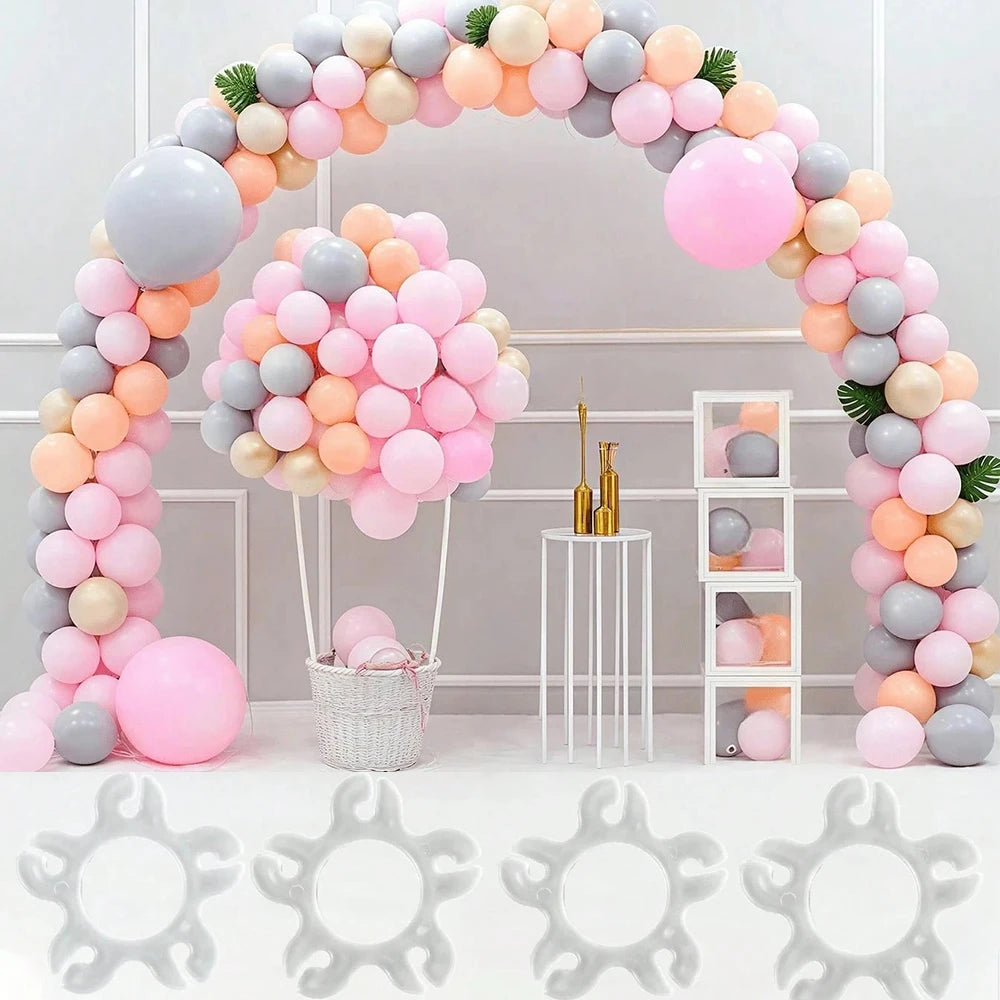 25/50Pcs Balloon Clips Plastic Balloon Buckle for Balloon Arch Connectors Frame Ring for Birthday Wedding Party Decoration Zpaxo