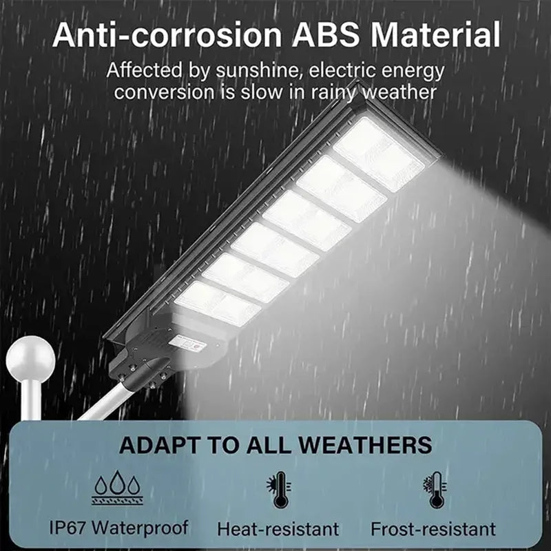 1200LED Solar Street Light Outdoor Sun Powered Waterproof Motion Zpaxo