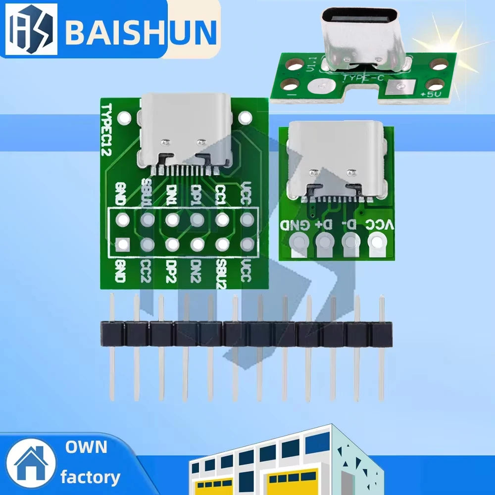 1 5 USB 3 C 16 Pin Test PCB Adapter Connector Socket Data Cable Zpaxo