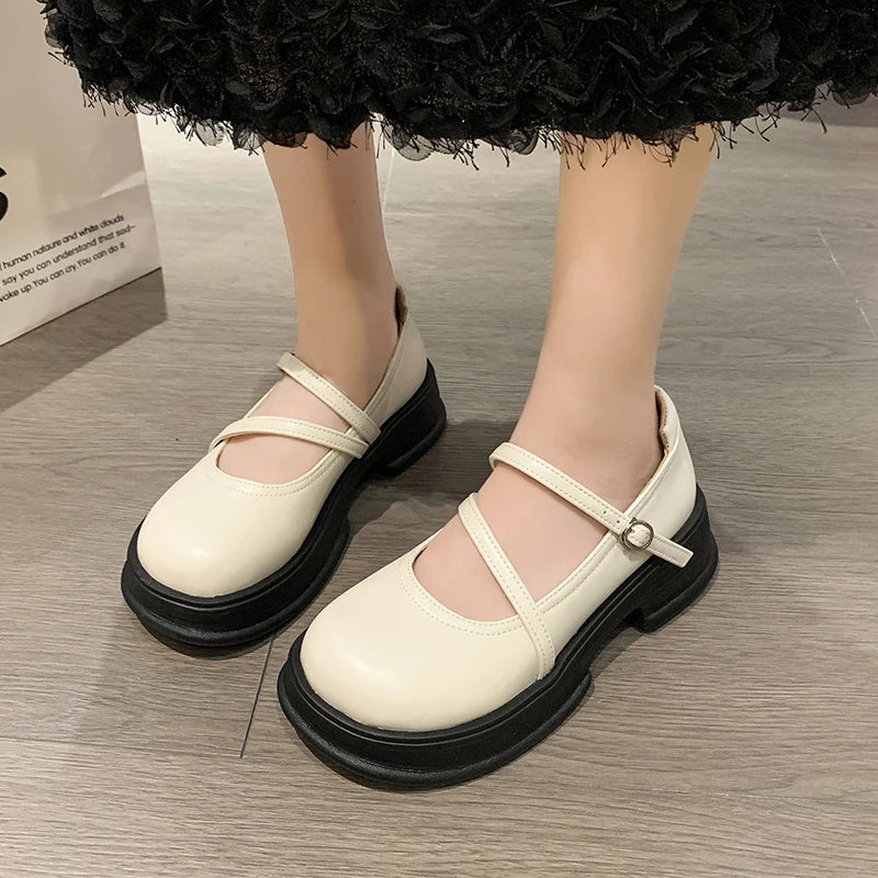Casual Women Sneakers Round Toe Platform All-match Footwear Bow-knot