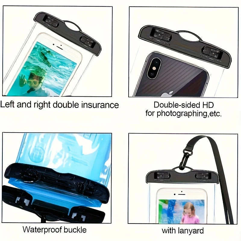 Beach Travel Phone Dry Bag Waterproof&sandproof Silicone Seal