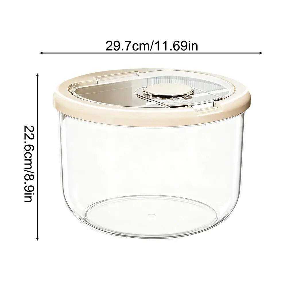 Pet Food Container Large Capacity Sealed Bin Lid Snacks Cat Puppy