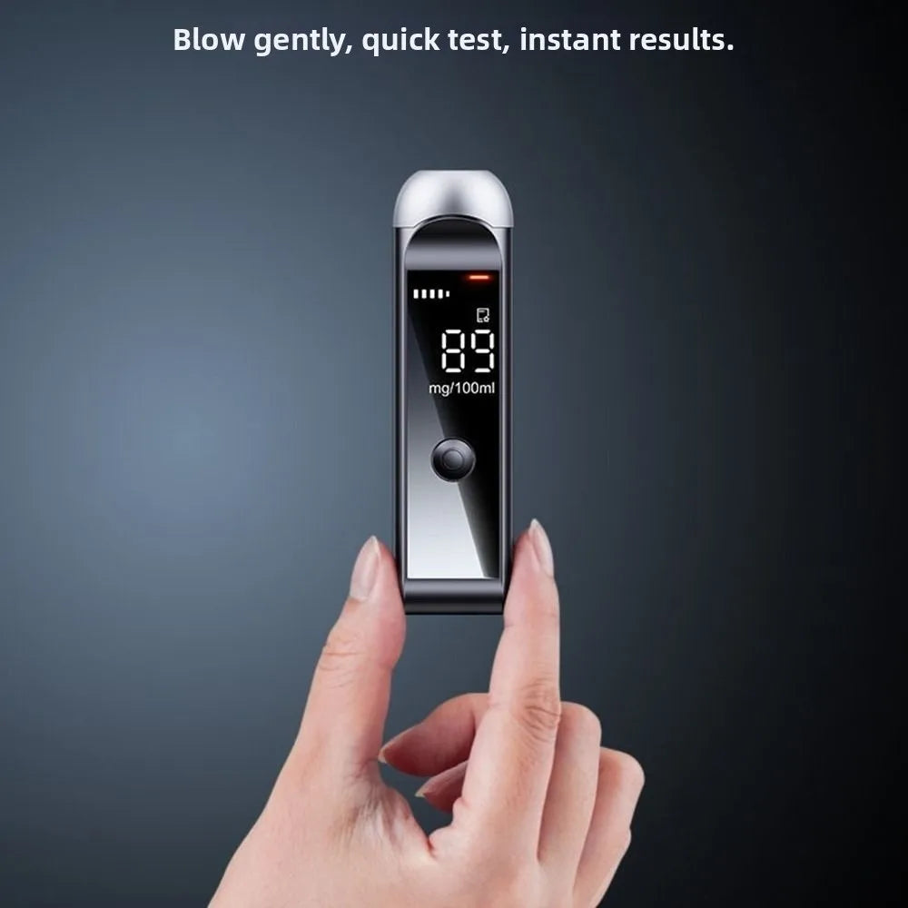 High Accuracy Alcohol Breathalyzer Tester Digital Display LED Display Professional Breathalyzer Fast Response Blowing Type Zpaxo