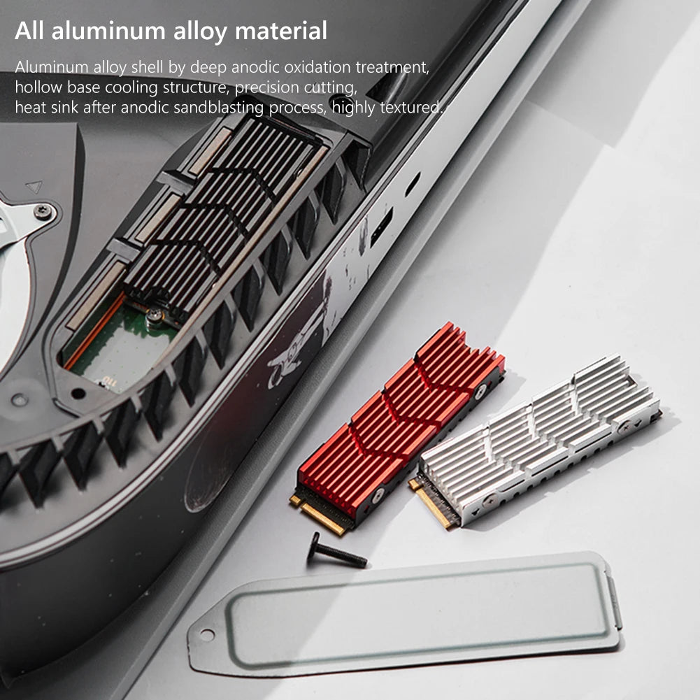 M 2 2280 SSD Radiator Hollow Heat Sink NVME NGFF Aluminum Alloy