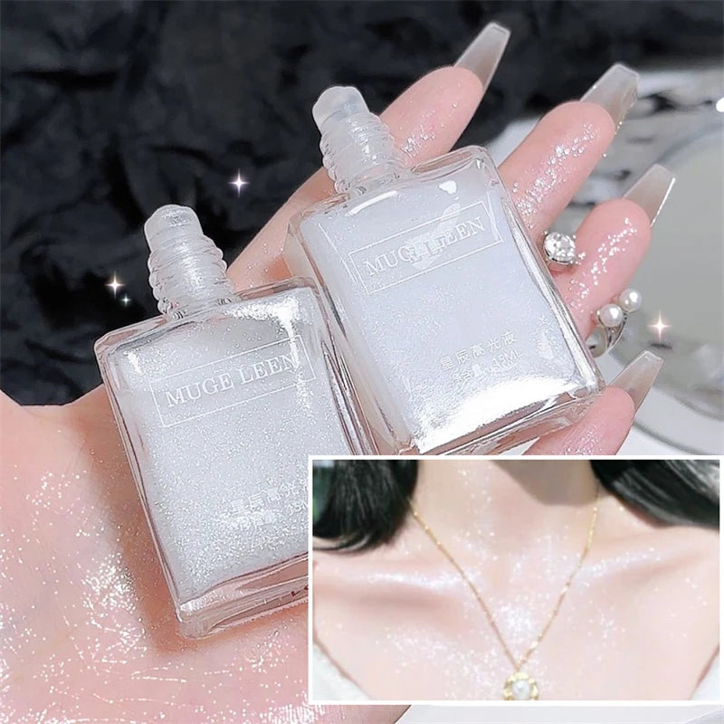 Body Shimmer Highlighter Diamond Liquid Eyeshadow Highlighters Body Glitter Easy Use Face Contour Shimmer Woman Makeup Cosmetics Zpaxo