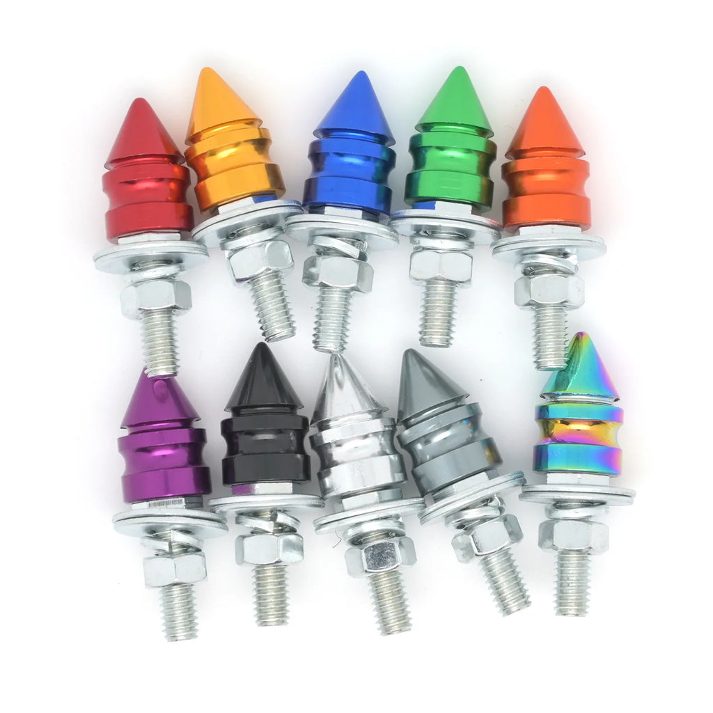 M6 Aluminum License Plate Screws – Car & Motorcycle 4-Pack