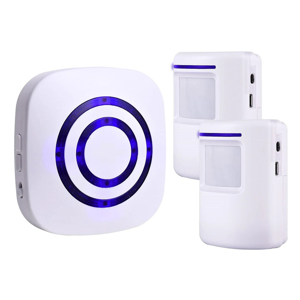 Wireless Motion Sensor Alarm System 38 Chime Tunes Indoor Home Security Driveway Alarm EU/US/UK Plug Motion Detector Alert Zpaxo