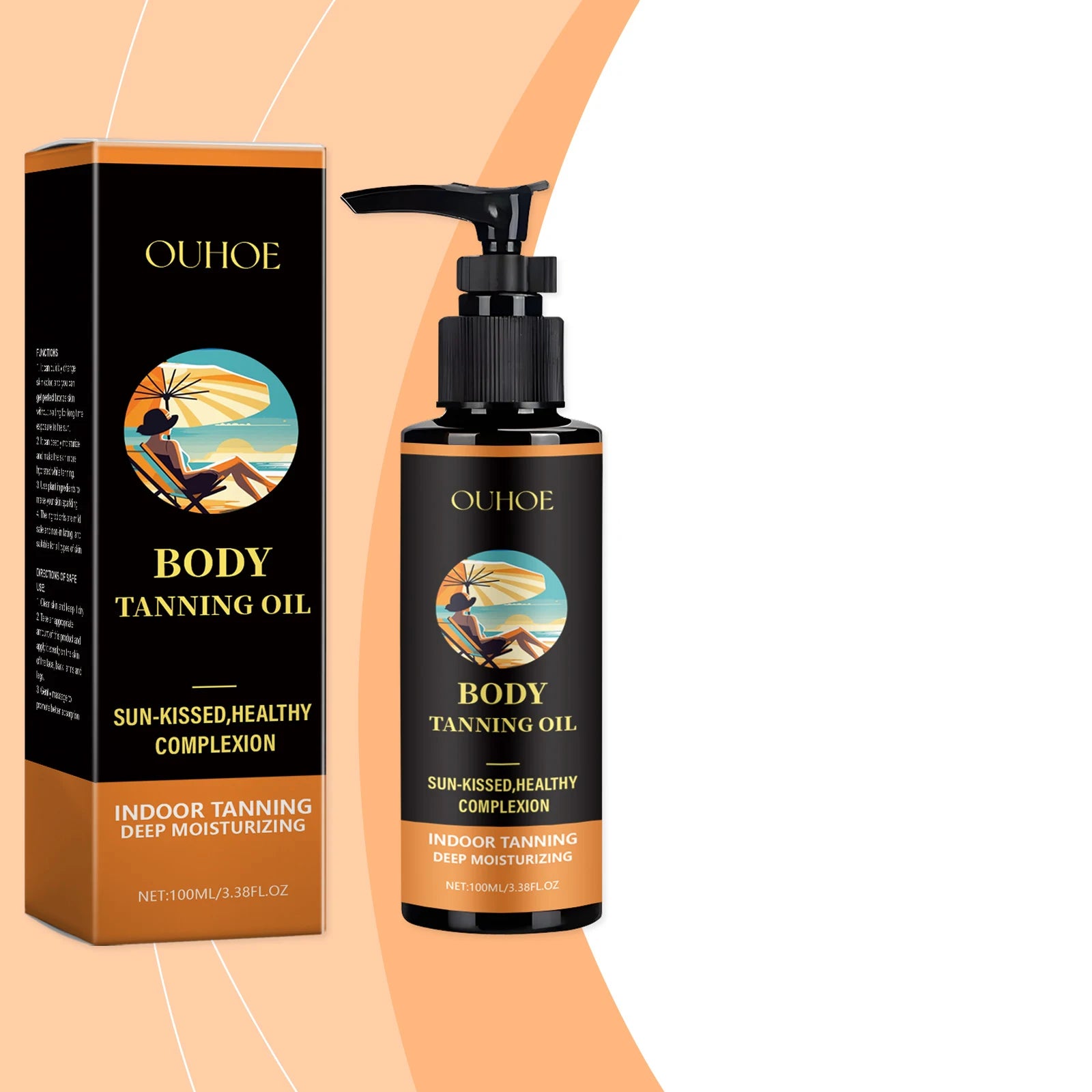 Moisturizing Tanning Oil – Natural Bronze Glow, 100ml Tanning Oil Zpaxo