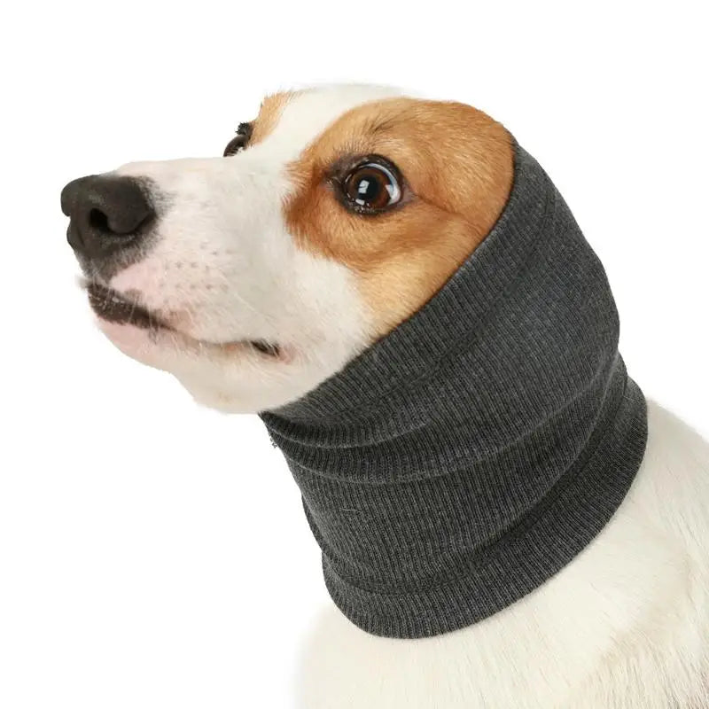 Dog Grooming Earmuff Warm Headband Ear Cover Neck Hat Noise Cancel Zpaxo Gray L