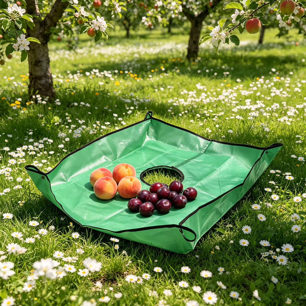 Leaf Tarp 39 37x39 Pruning Center Hole Four Corner Buckles Easy