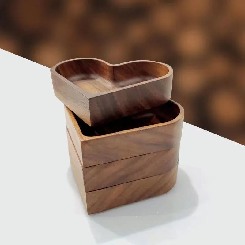 Heart Shaped Plates Dessert Trays Sushi Serving Tray Candy Dishes Decorative Wooden Pallets Decorate Valentines Day Candy Dish Zpaxo