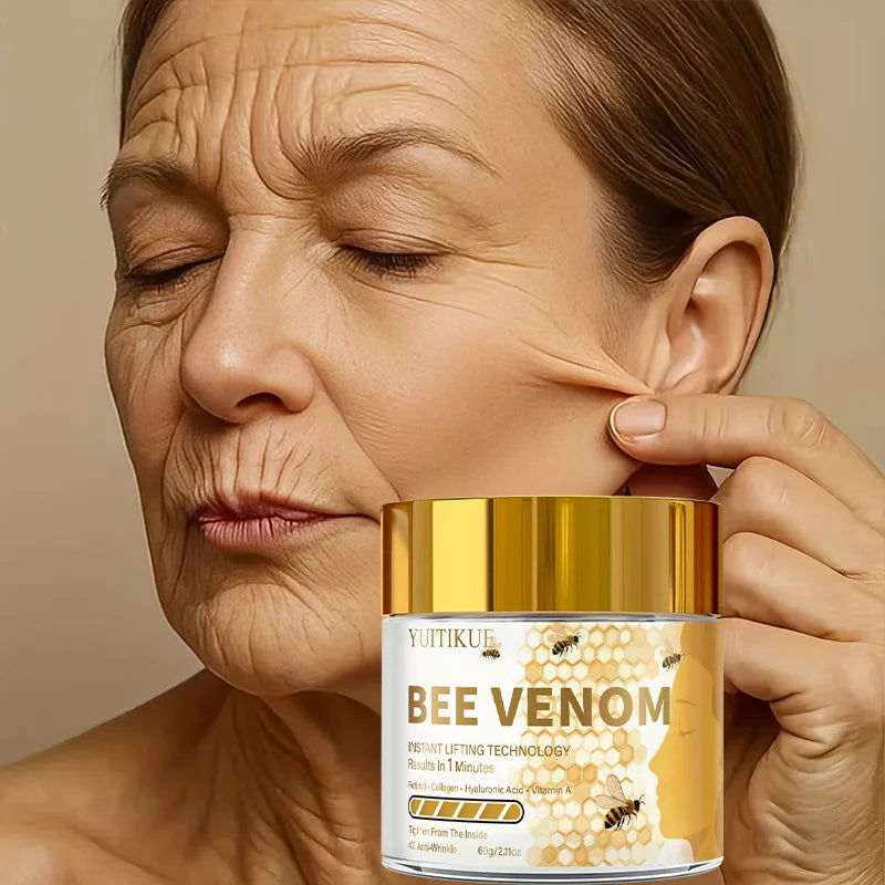 YUITIKUE Bee Venom Face Cream 60g – Instant Lift & Anti-Wrinkle Anti-Aging Face Cream Zpaxo