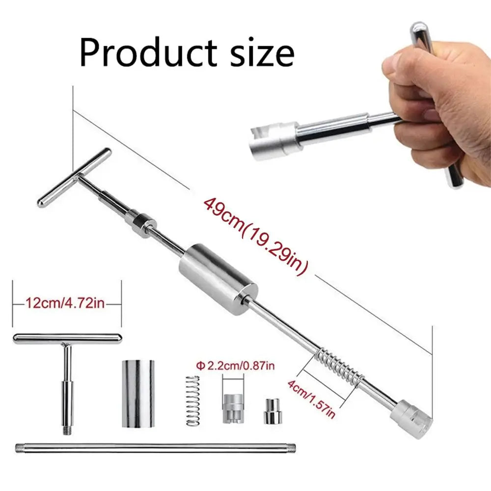 T Rod Car Dent Puller Tools with Gasket Remove Dents Repair Dent Puller Easy To Use Manual Lever Car Dent Remover for Car Zpaxo