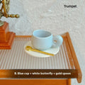▶3PCS Simulation Water Cup Toy Dollhouse Miniature Accessories Alloy Coffee Drink Cup Model Doll House DIY Decoration Zpaxo A3