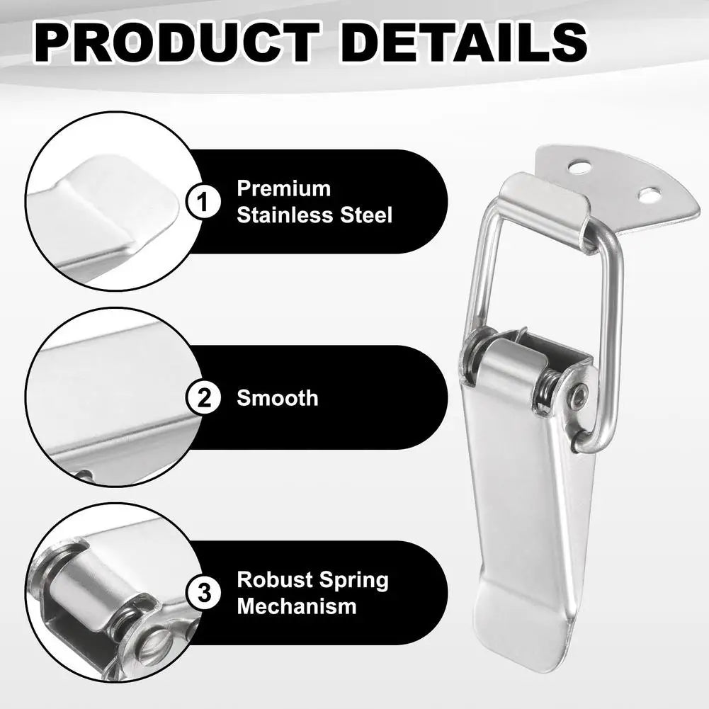 Spring-Loaded Toggle Latch Locks – 6 Pack for Boxes & Cabinets Toggle Latch Lock Zpaxo
