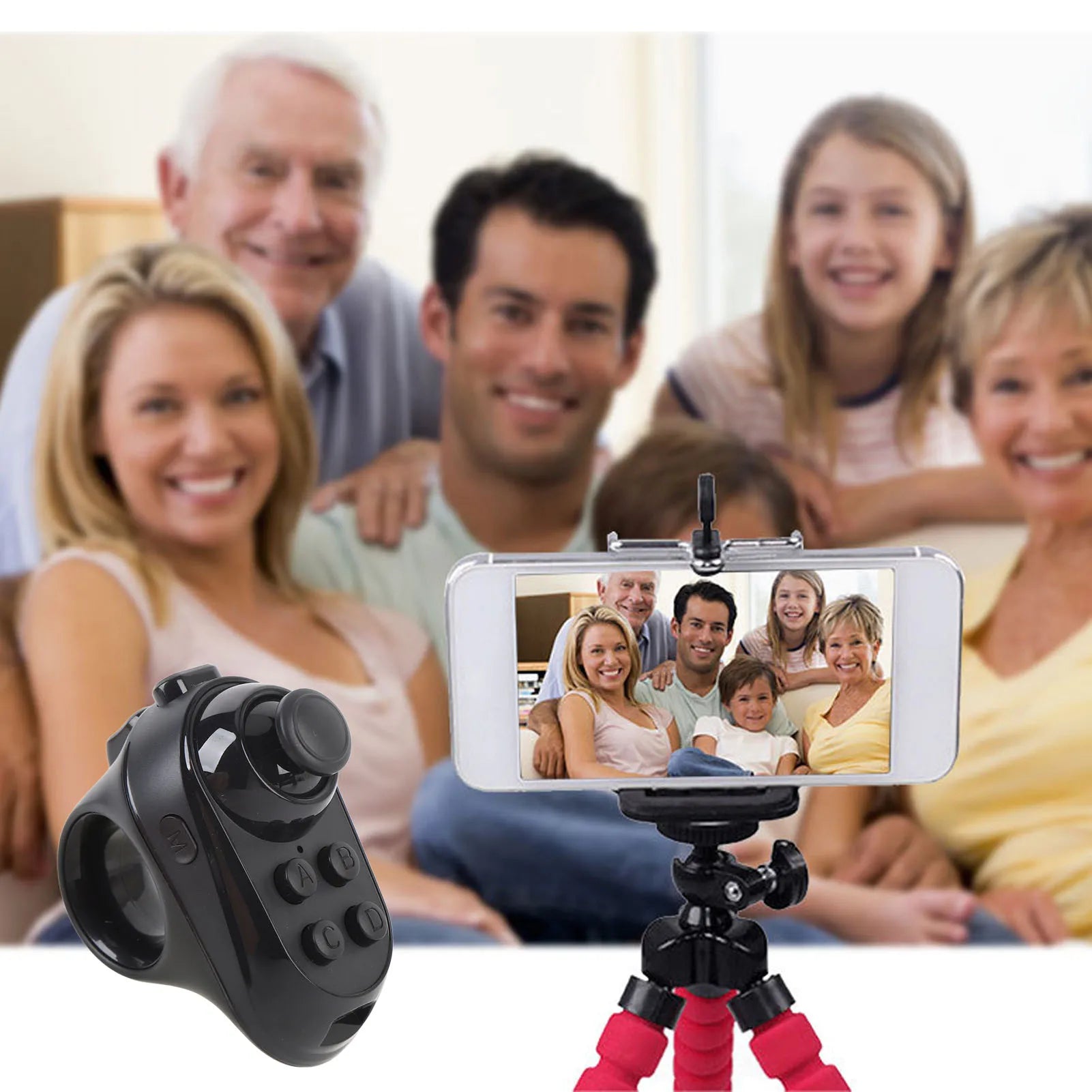 VR Remote Controller Bluetooth Gamepad ABS Wide Compatibility