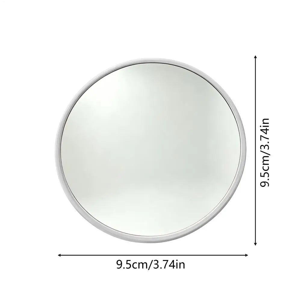 Mini Convex Travel Mirror – Wide-Angle Selfie Viewfinder 9.5cm Convex Travel Mirror Zpaxo Grey 9.5cm