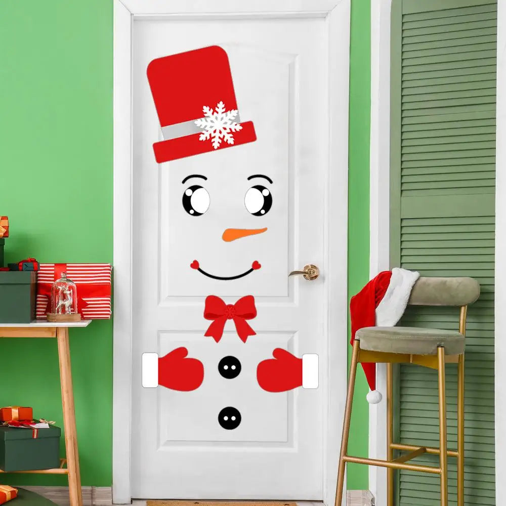 Fridge Stickers Door Decals Christmas Decorations Funny Home Decor