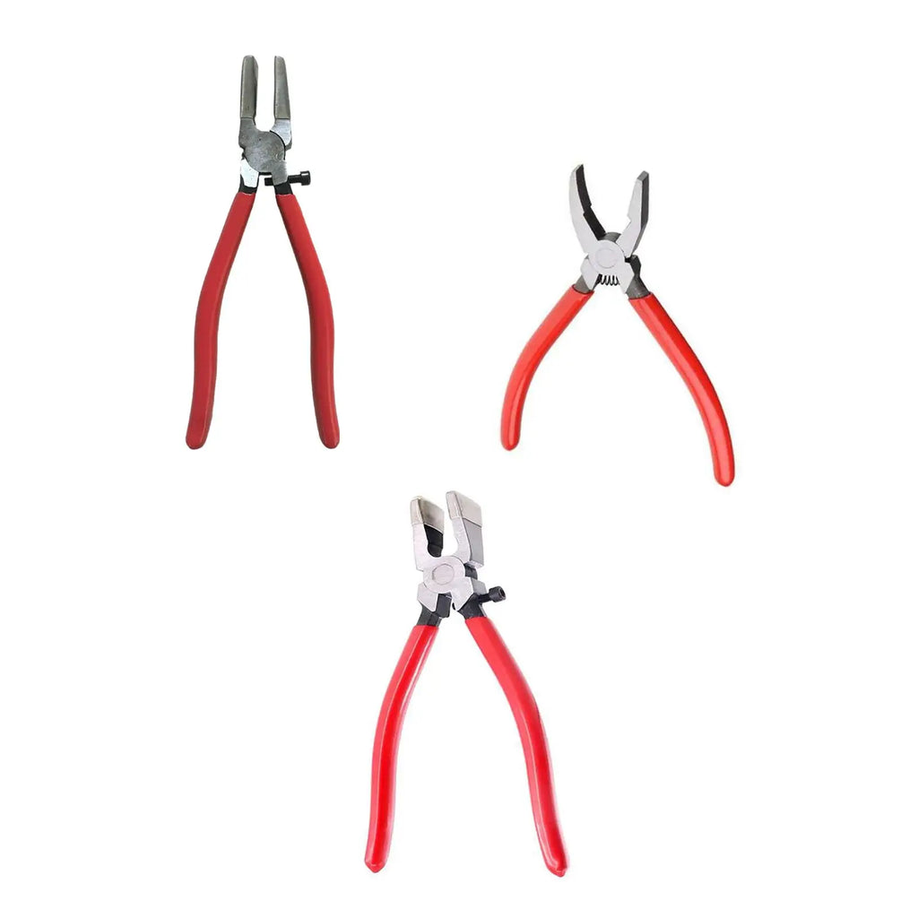 Glass Running Pliers Heavy Duty Nippers Glass Cutting Tool Key Fob Pliers Glass Breaking Pliers for Key Fob Tiles Stained Glass Zpaxo