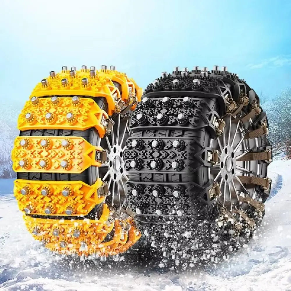 Universal Rubber Car Snow Chains Safe Driving Heavy Duty Anti-skid Zpaxo