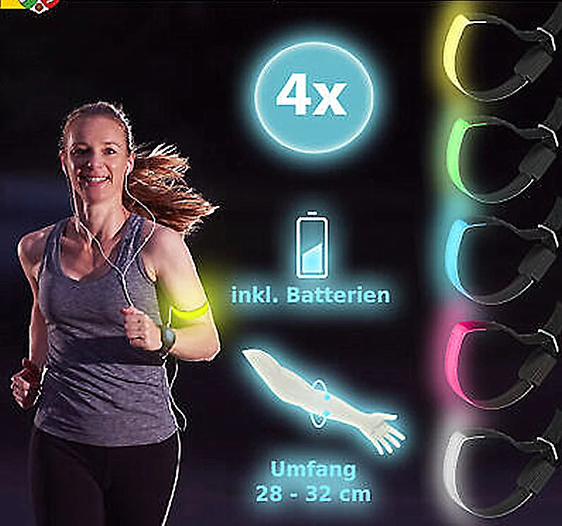 Outdoor Night Running LED Wristband Light Emitting Arm Guard Cycling