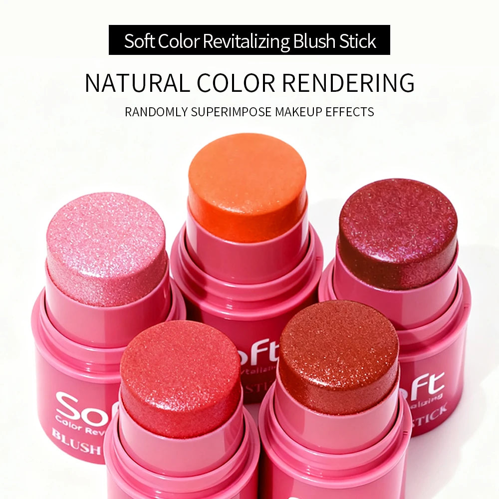 Velvet Matte Smooth Blush Stick Long-lasting And Low Saturation Natural Makeup Effect And Easy To Apply Zpaxo