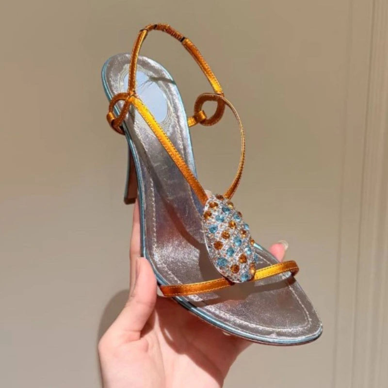 Women's Hollow Out Breathable Fish Mouth Open Toe Thin Heel Sandals Zpaxo