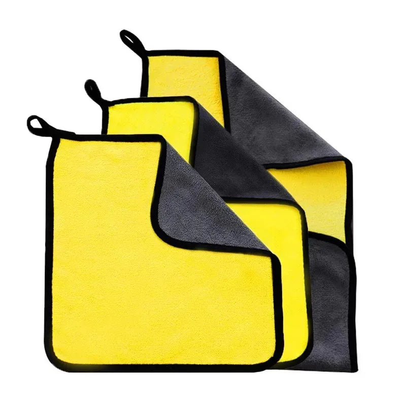 Microfiber Car Detailing Towels 500GSM – Soft Drying Cloth Pack