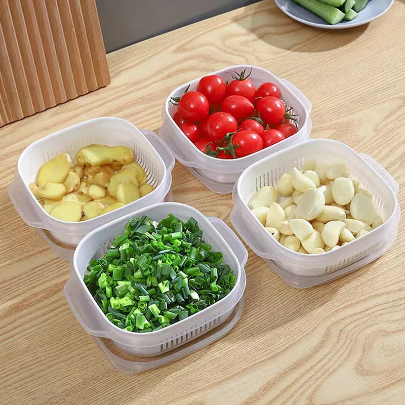 Food Storage Box Rice Fruit Preservation Container Microwave Oven Zpaxo