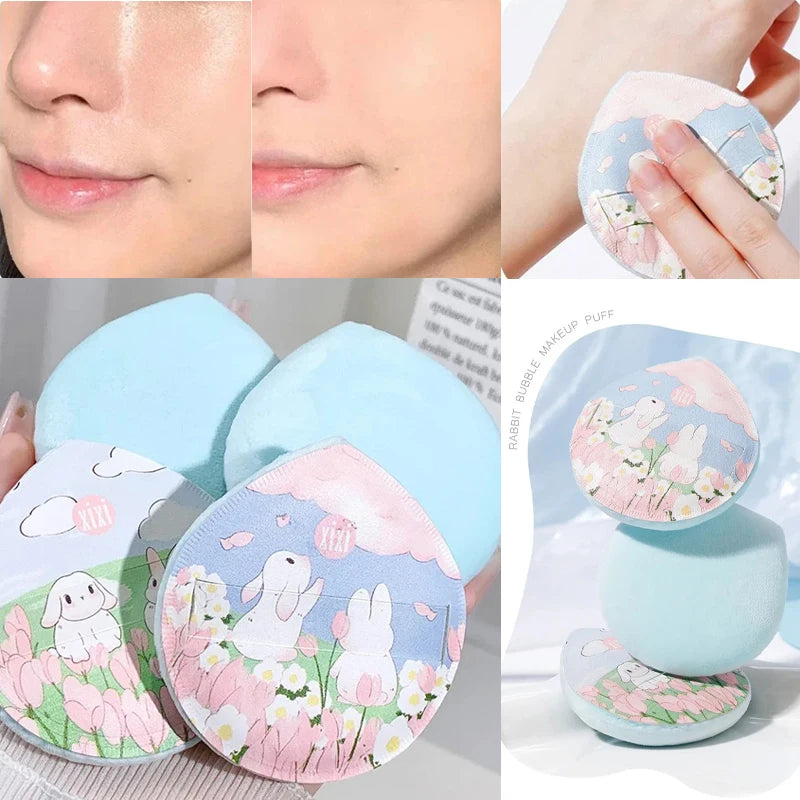 Professional Loose Powder Flocking Puff Sponge Face Cosmetic