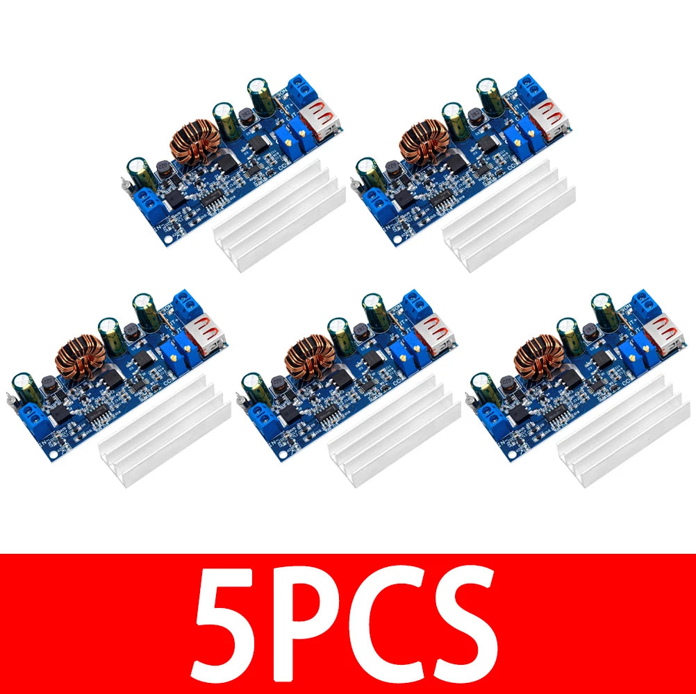 8‌0w High-Power DC-DC Boost Converter Module: 2-24V to 3-30V Adjustable Step-Up Voltage Regulator with CC/CV & USB Port Zpaxo 5pcs