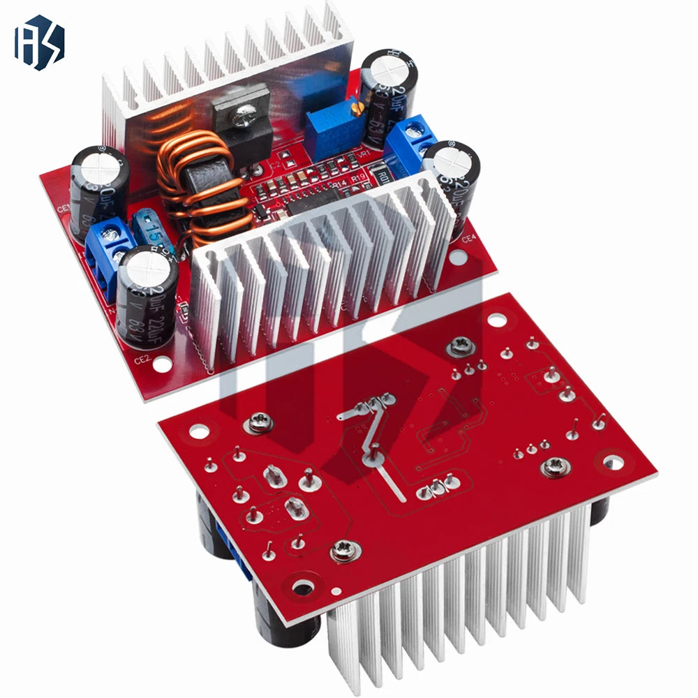 8 5-50V Input 10-60V Output 400W 15A DC-DC Step-up Boost Converter Zpaxo