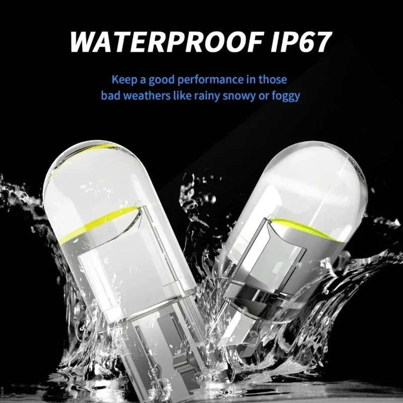 T10 W5W COB LED Canbus Bulbs 6000K White – 5/10/15 Pack