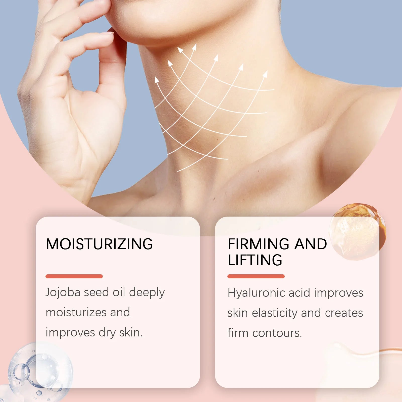 Hoygi Retinol & Collagen Neck Firming Cream Stick | Anti-Wrinkle Neck Firming Cream Zpaxo