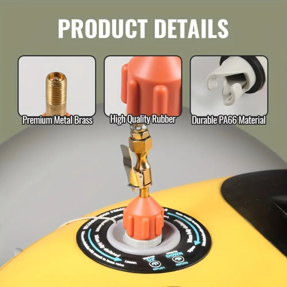 Air Valve Adapter SUP Paddle Board Kayak Inflatable Pump Tent