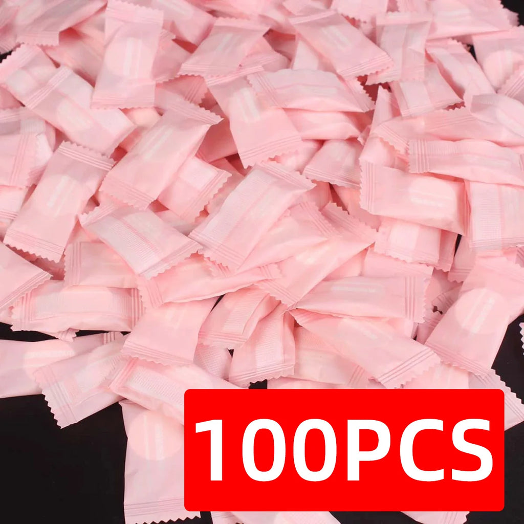 Compressed Towel Disposable Portable Face Towel Cotton Coin Tissue Suitable For Travel Camping Hiking Sports Beauty Salons Zpaxo 100pcs