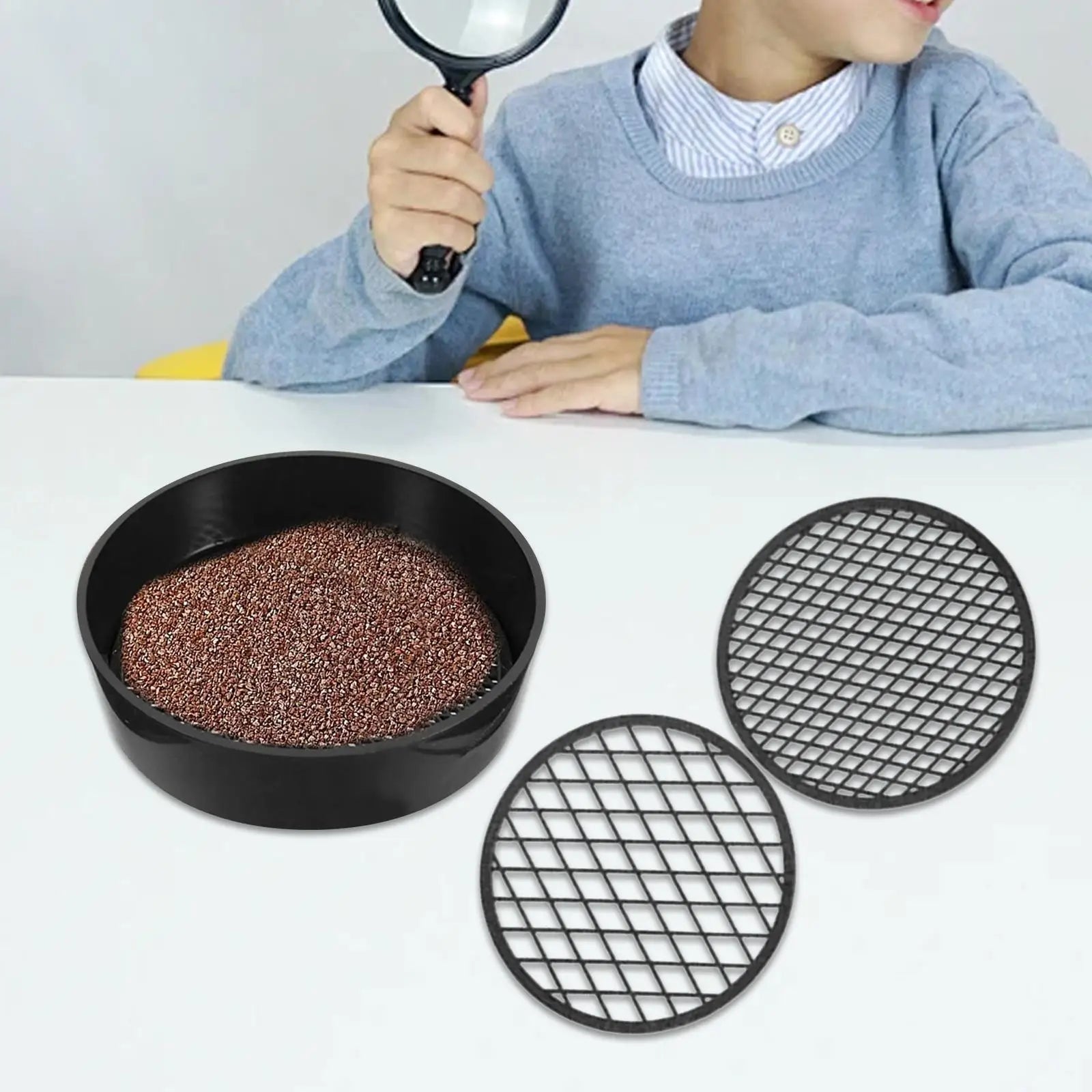 Soil Sieves Mesh Attachments Sturdy Interchangable Mesh Lightweight Accessories Multipurpose Hand Tools Soil Sifter Mesh Zpaxo