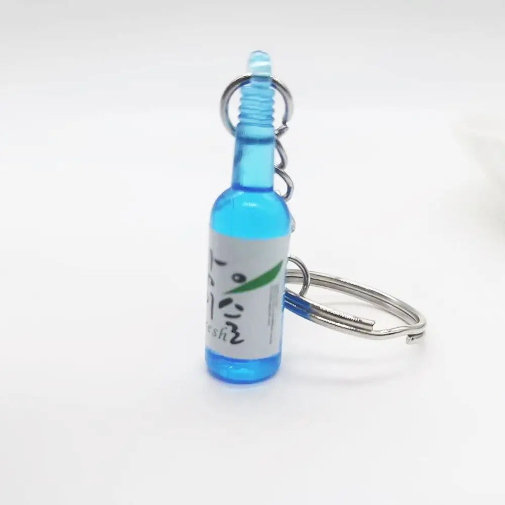 Accessions Craft Keyring Pendant Car Key Accessories Soju Cans Keychain Simulation Trinket Simulation Soju Cans Keyring Zpaxo blue