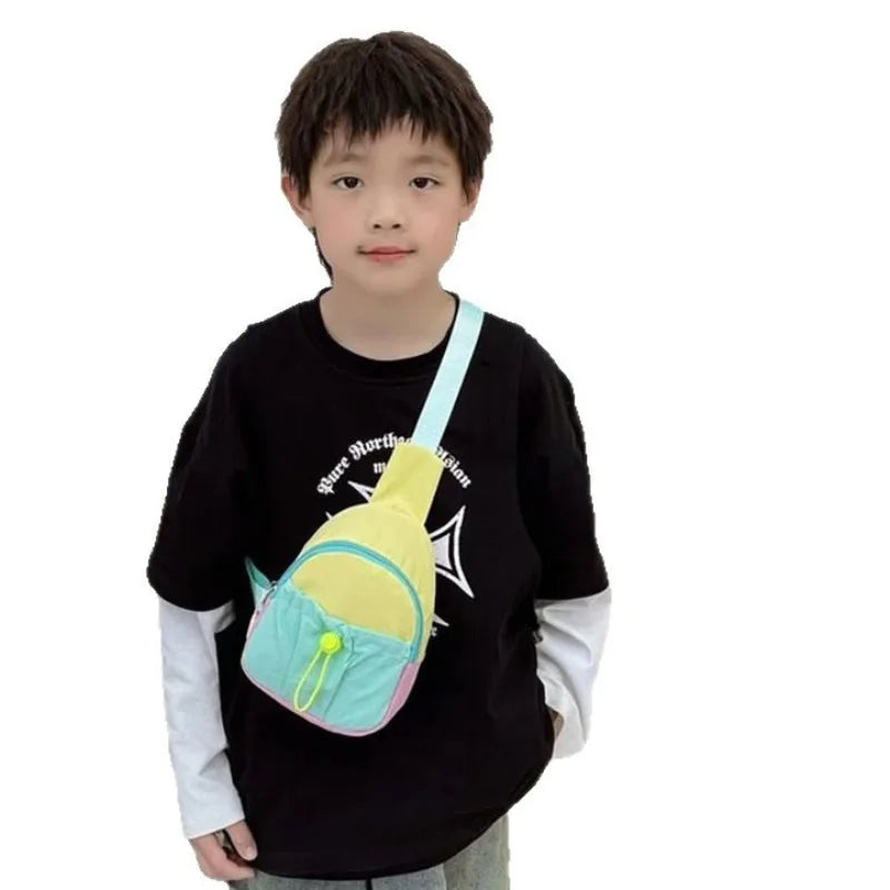 New Children's Crossbody Bag Storage Bag Fashionable Men's and Women's Baby Dopamine Stylish Shoulder Bag Accessories Chest Bag Zpaxo