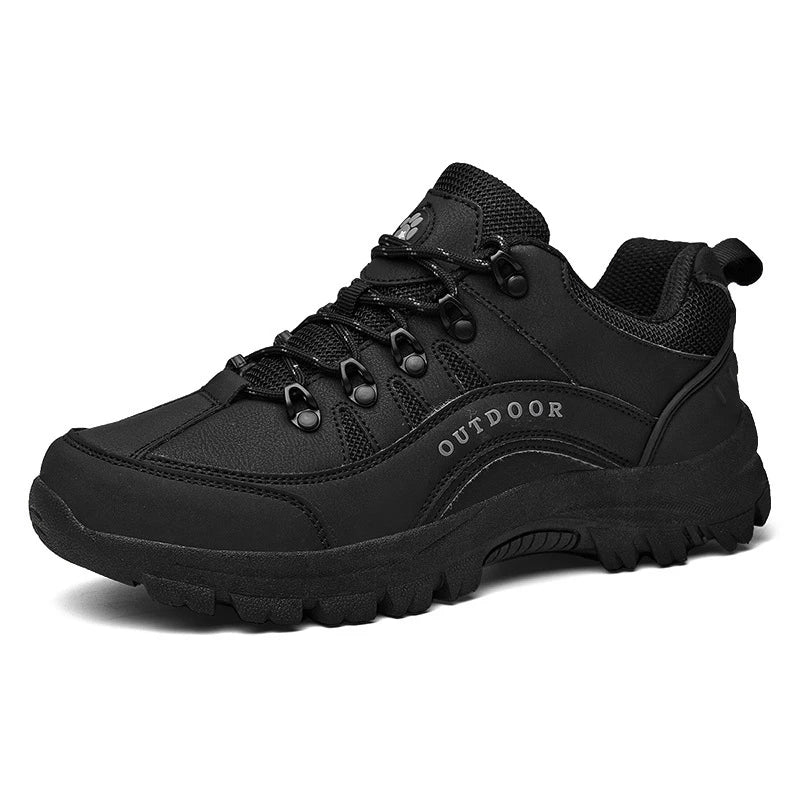 Large Hiking Shoes Men's Autumn Winter Outdoor Sports Leather Low Zpaxo 511 Black 42 China Mainland