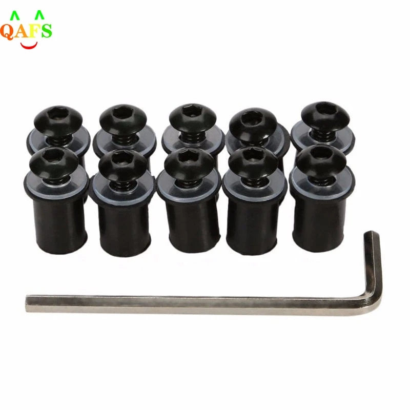 Aluminum Motorcycle M5 X CNC Windscreen Windshield Screw Bolts Nuts