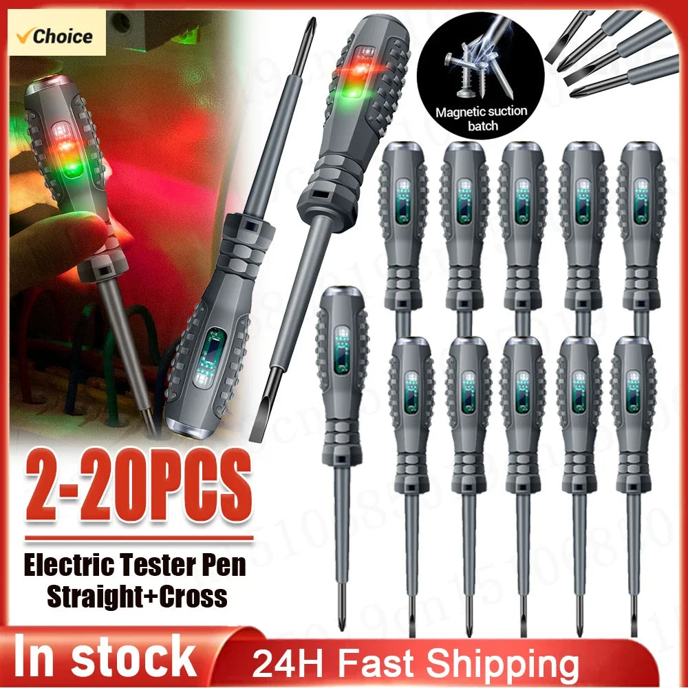 ANENG B05 Word/cross Screwdrivers Indicator Meter Electric Pen Insulated Electrician Highlight Pocket Tester Pen Tools 2-20pcs Zpaxo