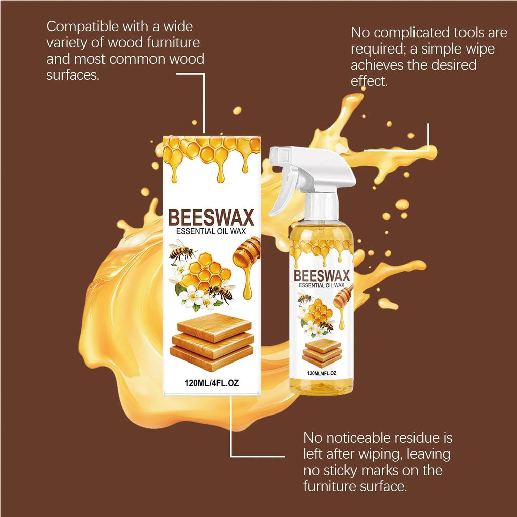 Natural Beeswax Wood Polishing Spray Multipurpose Furniture Care