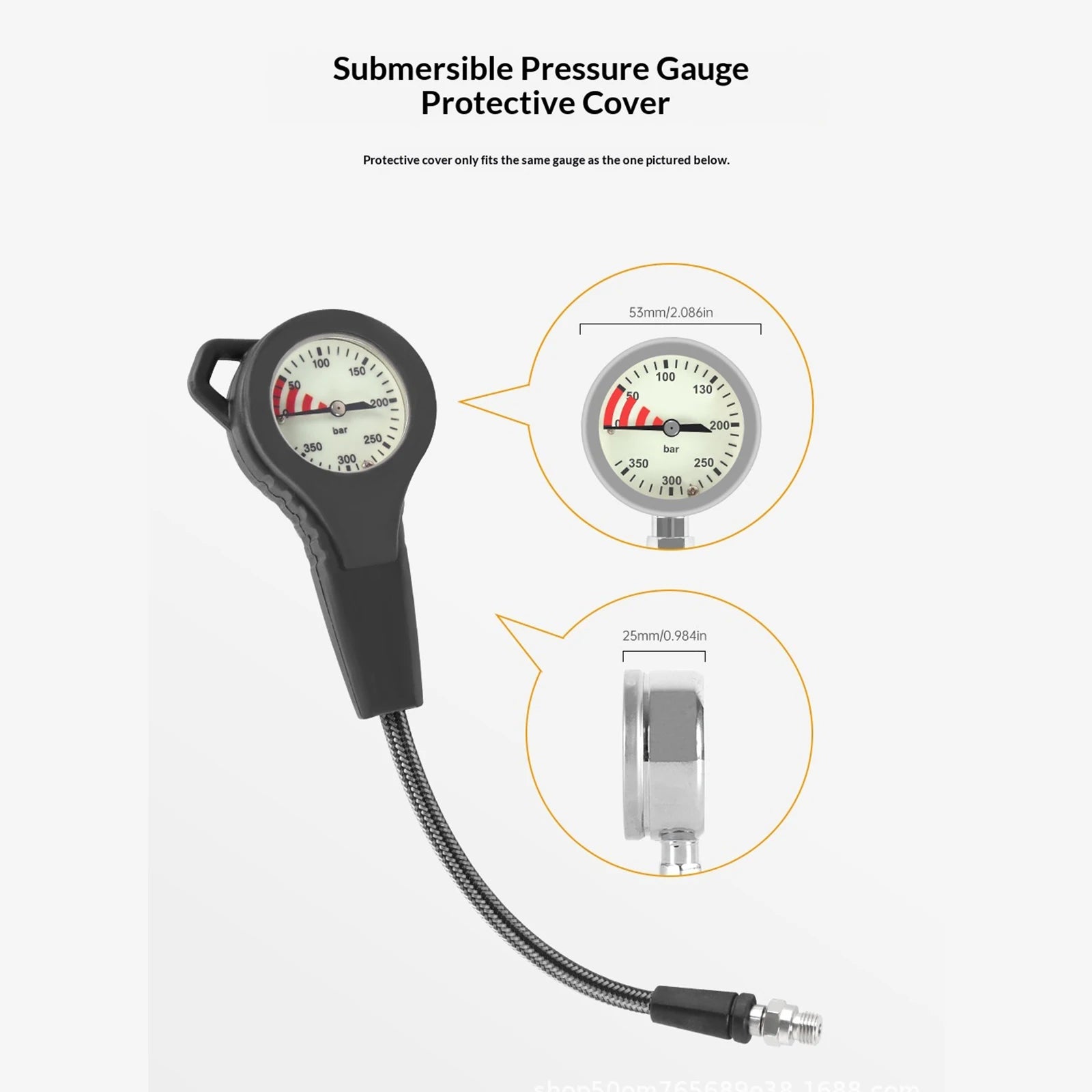 Scuba Pressures Gauge Boot Protector Anti-scratch Scubas Press Case