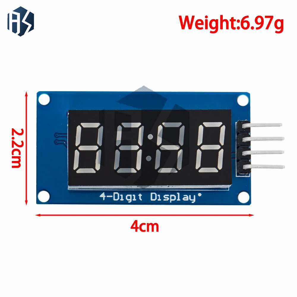 tm1637 4 Bits Digital LED Display Module Arduino 7 Segment Clock RED Zpaxo