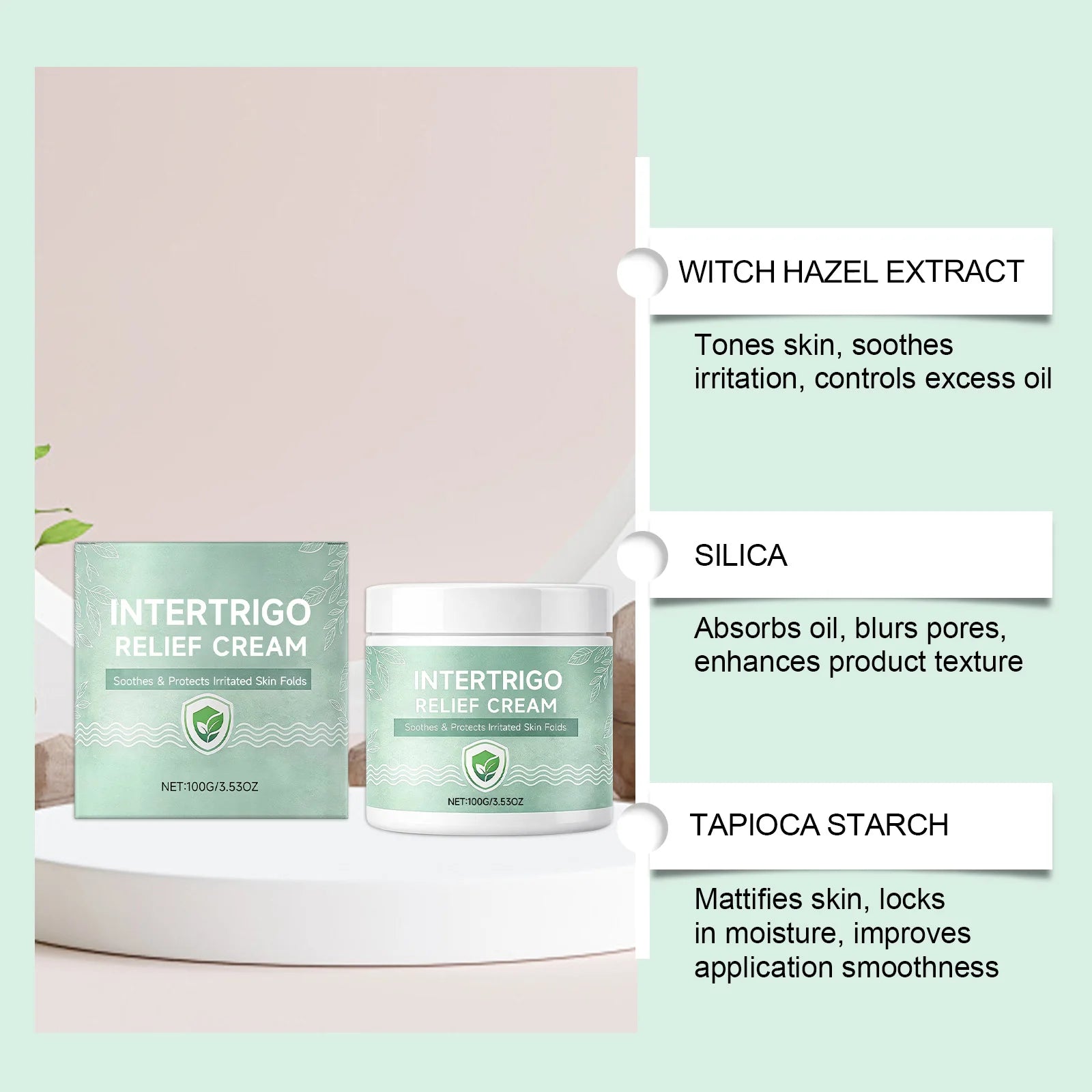 Hoygi Skin Fold Soothing Cream – Intertrigo Relief 100g Skin Barrier Cream Zpaxo